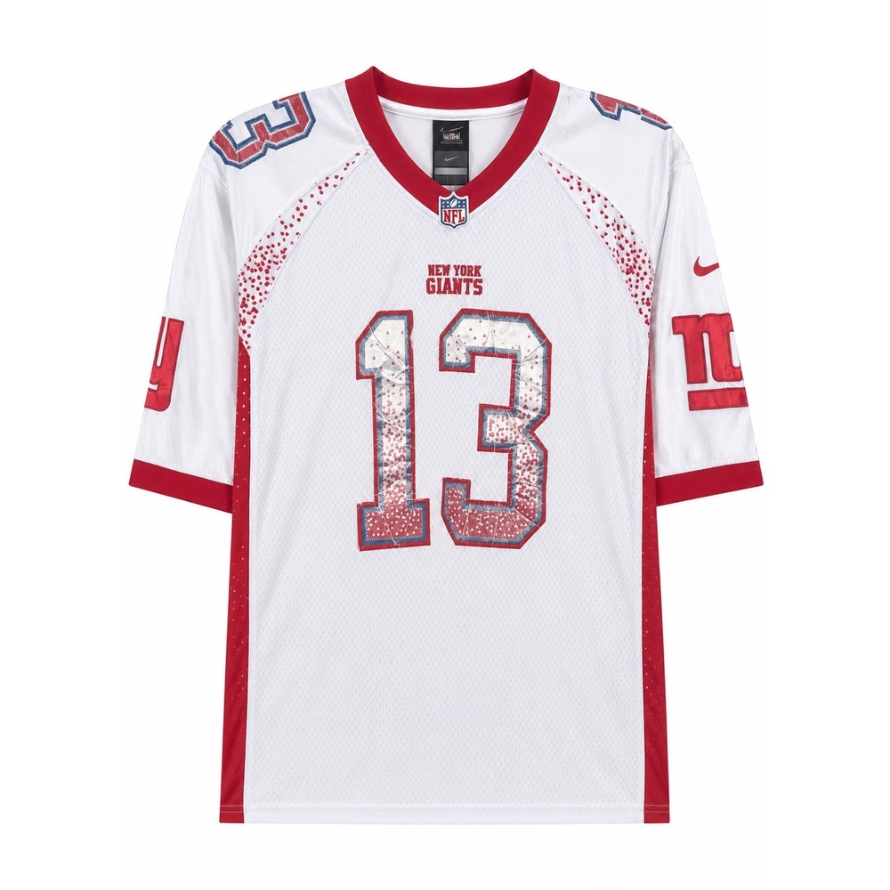 Nike New York Giants Odell Beckham Jr #13 Jersey White Red Men's Medium Football